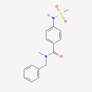 N-benzyl-N-methyl-4-[(methylsulfonyl)amino]benzamide