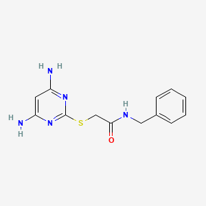 N-benzyl-2-[(4,6-diaminopyrimidin-2-yl)sulfanyl]acetamide