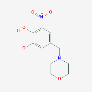 2-methoxy-4-(4-morpholinylmethyl)-6-nitrophenol