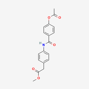 methyl (4-{[4-(acetyloxy)benzoyl]amino}phenyl)acetate