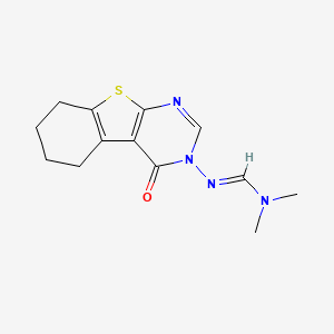 N,N-dimethyl-N'-(4-oxo-5,6,7,8-tetrahydro[1]benzothieno[2,3-d]pyrimidin-3(4H)-yl)imidoformamide