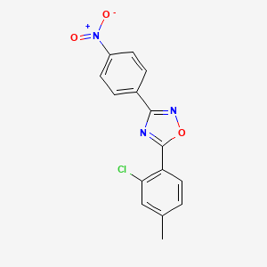 5-(2-chloro-4-methylphenyl)-3-(4-nitrophenyl)-1,2,4-oxadiazole