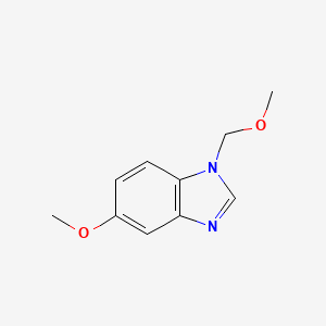 molecular formula C10H12N2O2 B582857 5-methoxy-1-(methoxymethyl)-1H-benzo[d]imidazole CAS No. 155242-61-8