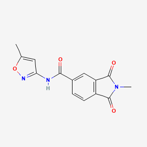 2-methyl-N-(5-methyl-3-isoxazolyl)-1,3-dioxo-5-isoindolinecarboxamide