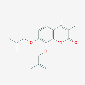 3,4-dimethyl-7,8-bis[(2-methyl-2-propen-1-yl)oxy]-2H-chromen-2-one