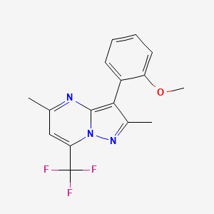 3-(2-methoxyphenyl)-2,5-dimethyl-7-(trifluoromethyl)pyrazolo[1,5-a]pyrimidine