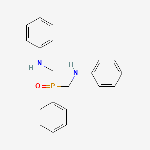 molecular formula C20H21N2OP B5828620 N,N'-[(phenylphosphoryl)bis(methylene)]dianiline 