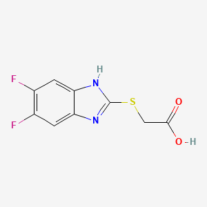 molecular formula C9H6F2N2O2S B5828634 [(5,6-difluoro-1H-benzimidazol-2-yl)thio]acetic acid 