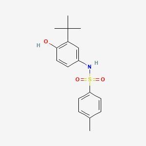 molecular formula C17H21NO3S B5828639 N-(3-tert-butyl-4-hydroxyphenyl)-4-methylbenzenesulfonamide 