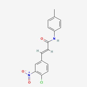 3-(4-chloro-3-nitrophenyl)-N-(4-methylphenyl)acrylamide