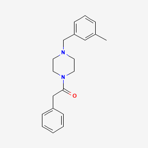 molecular formula C20H24N2O B5828692 1-(3-methylbenzyl)-4-(phenylacetyl)piperazine 