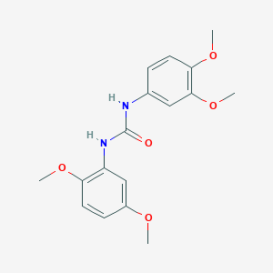 molecular formula C17H20N2O5 B5828707 N-(2,5-dimethoxyphenyl)-N'-(3,4-dimethoxyphenyl)urea 