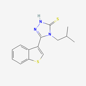 5-(1-benzothien-3-yl)-4-isobutyl-4H-1,2,4-triazole-3-thiol