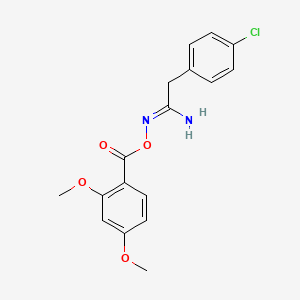 2-(4-chlorophenyl)-N'-[(2,4-dimethoxybenzoyl)oxy]ethanimidamide