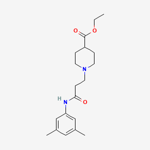 ethyl 1-{3-[(3,5-dimethylphenyl)amino]-3-oxopropyl}-4-piperidinecarboxylate