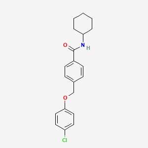 4-[(4-chlorophenoxy)methyl]-N-cyclohexylbenzamide