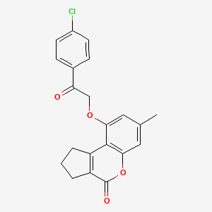 9-[2-(4-chlorophenyl)-2-oxoethoxy]-7-methyl-2,3-dihydrocyclopenta[c]chromen-4(1H)-one