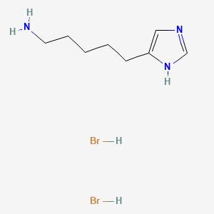 molecular formula C8H17Br2N3 B582877 五亚胺二氢溴酸盐 CAS No. 149629-70-9