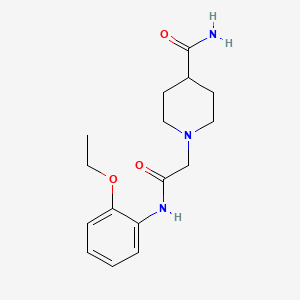 molecular formula C16H23N3O3 B5828794 1-{2-[(2-ethoxyphenyl)amino]-2-oxoethyl}-4-piperidinecarboxamide 