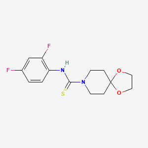 N-(2,4-difluorophenyl)-1,4-dioxa-8-azaspiro[4.5]decane-8-carbothioamide