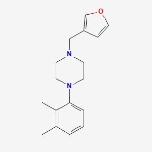 molecular formula C17H22N2O B5828824 1-(2,3-dimethylphenyl)-4-(3-furylmethyl)piperazine 