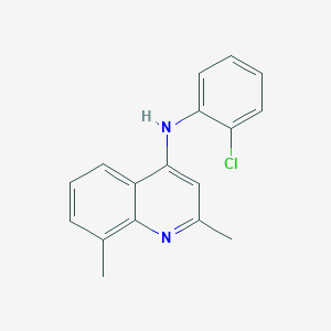 N-(2-chlorophenyl)-2,8-dimethylquinolin-4-amine