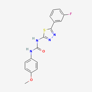 N-[5-(3-fluorophenyl)-1,3,4-thiadiazol-2-yl]-N'-(4-methoxyphenyl)urea