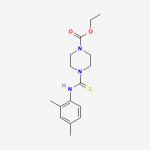 molecular formula C16H23N3O2S B5828871 ethyl 4-{[(2,4-dimethylphenyl)amino]carbonothioyl}-1-piperazinecarboxylate 