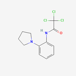 molecular formula C12H13Cl3N2O B5828891 2,2,2-trichloro-N-[2-(1-pyrrolidinyl)phenyl]acetamide 