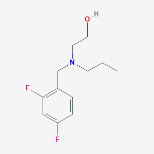 molecular formula C12H17F2NO B5828892 2-[(2,4-difluorobenzyl)(propyl)amino]ethanol 