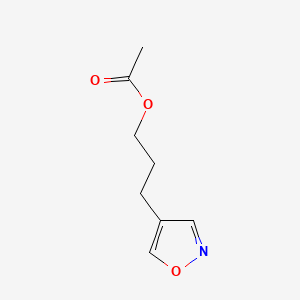 molecular formula C8H11NO3 B582891 3-(Isoxazol-4-yl)propyl acetate CAS No. 141679-38-1