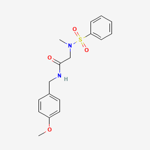 N-(4-methoxybenzyl)-N~2~-methyl-N~2~-(phenylsulfonyl)glycinamide