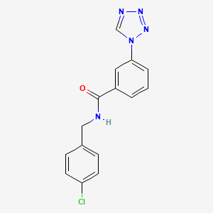 N-(4-chlorobenzyl)-3-(1H-tetrazol-1-yl)benzamide