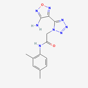 2-[5-(4-amino-1,2,5-oxadiazol-3-yl)-1H-tetrazol-1-yl]-N-(2,4-dimethylphenyl)acetamide