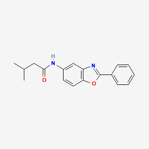 3-methyl-N-(2-phenyl-1,3-benzoxazol-5-yl)butanamide