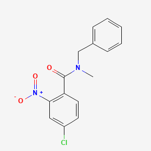 molecular formula C15H13ClN2O3 B5828951 N-benzyl-4-chloro-N-methyl-2-nitrobenzamide 