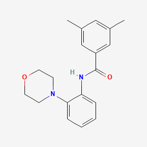 molecular formula C19H22N2O2 B5828957 3,5-dimethyl-N-[2-(4-morpholinyl)phenyl]benzamide 