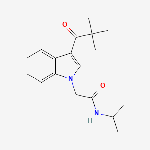 molecular formula C18H24N2O2 B5828987 2-[3-(2,2-dimethylpropanoyl)-1H-indol-1-yl]-N-isopropylacetamide 