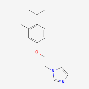 molecular formula C15H20N2O B5828994 1-[2-(4-isopropyl-3-methylphenoxy)ethyl]-1H-imidazole 