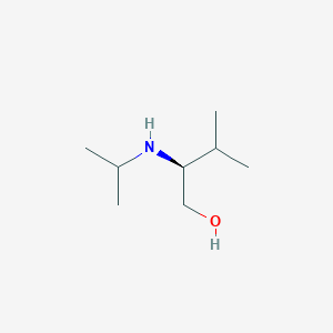 molecular formula C8H19NO B058290 (S)-2-Isopropylamino-3-methyl-1-butanol CAS No. 112211-88-8