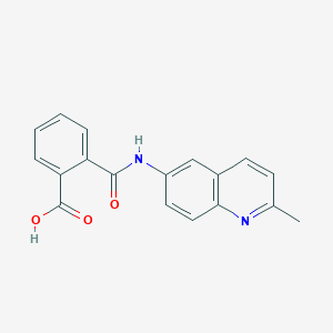 molecular formula C18H14N2O3 B5829001 2-{[(2-methyl-6-quinolinyl)amino]carbonyl}benzoic acid 