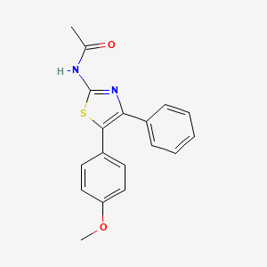 molecular formula C18H16N2O2S B5829023 N-[5-(4-methoxyphenyl)-4-phenyl-1,3-thiazol-2-yl]acetamide 