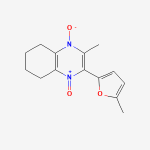 2-methyl-3-(5-methyl-2-furyl)-5,6,7,8-tetrahydroquinoxaline 1,4-dioxide