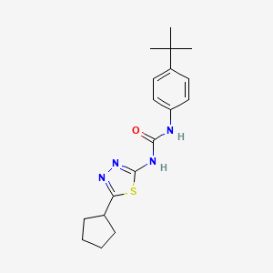 N-(4-tert-butylphenyl)-N'-(5-cyclopentyl-1,3,4-thiadiazol-2-yl)urea