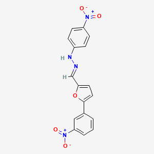 5-(3-nitrophenyl)-2-furaldehyde (4-nitrophenyl)hydrazone