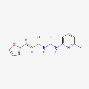 (2E)-3-(furan-2-yl)-N-[(6-methylpyridin-2-yl)carbamothioyl]prop-2-enamide