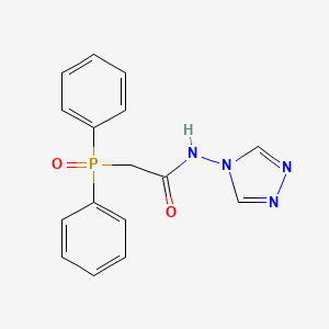 2-diphenylphosphoryl-N-(1,2,4-triazol-4-yl)acetamide