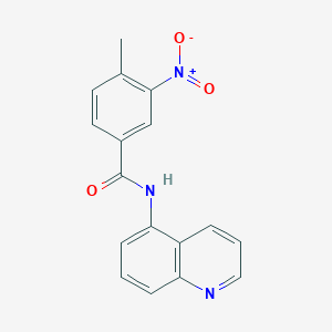 4-methyl-3-nitro-N-5-quinolinylbenzamide