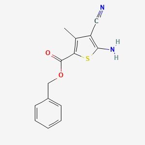 Benzyl 5-amino-4-cyano-3-methylthiophene-2-carboxylate