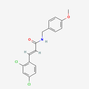 3-(2,4-dichlorophenyl)-N-(4-methoxybenzyl)acrylamide